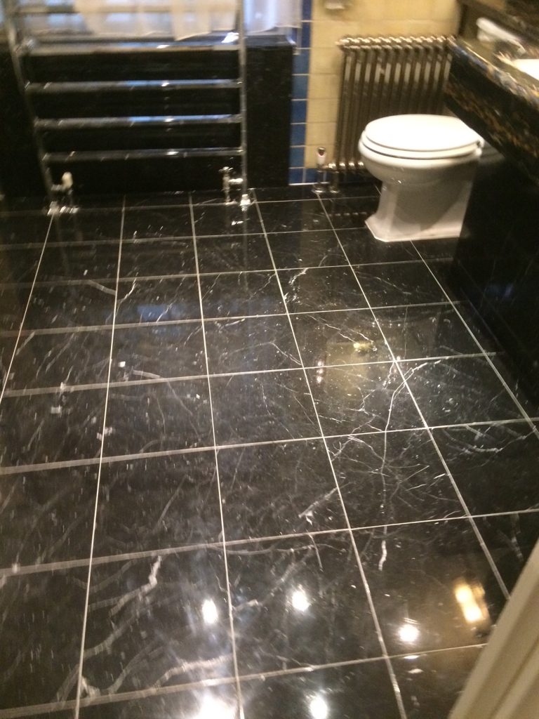 Granite Bathroom Floor after cleaning