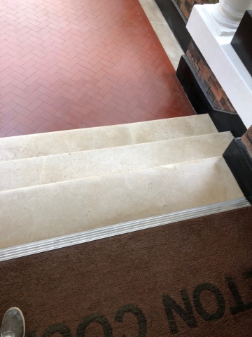 Marble steps repair and renovation
